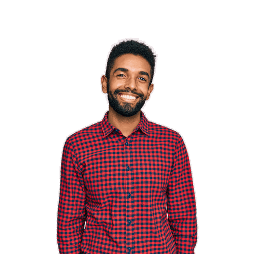 Una persona sonriendo a la cámara