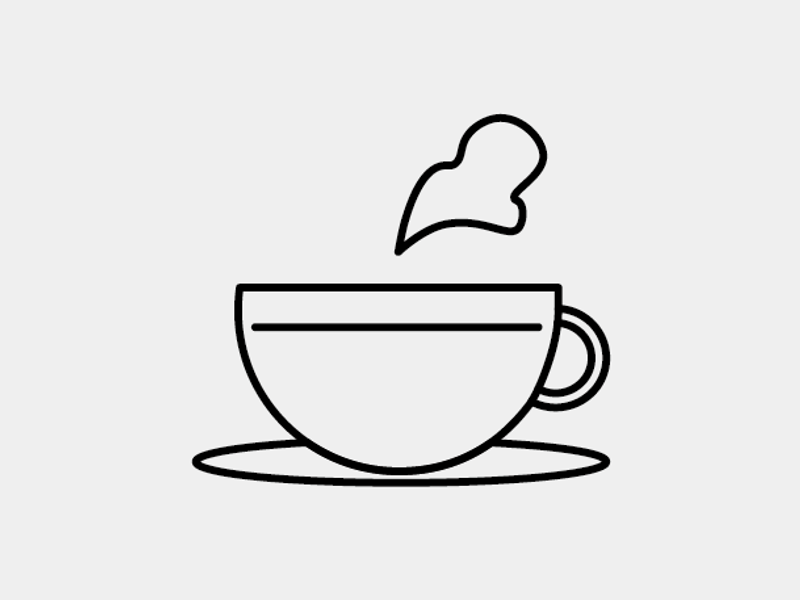 a black and white image of a cup